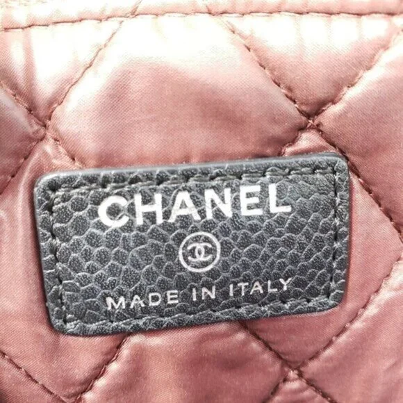 Authentic CHANEL CC Caviar Learher Quilted Cosmetic /Classic Clutch Bag - Picture 13 of 13